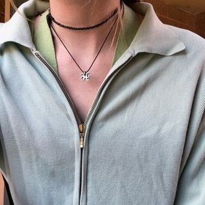 Karen Scott, zip up collared sweater jacket, Fits like a LARGE